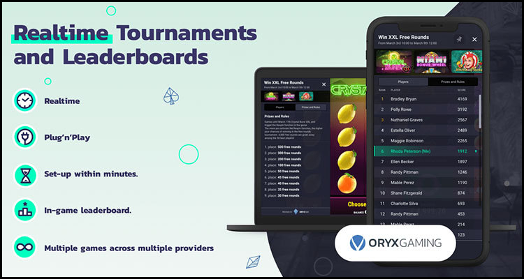 Oryx Gaming unveils Realtime Tournaments and Leaderboards tool