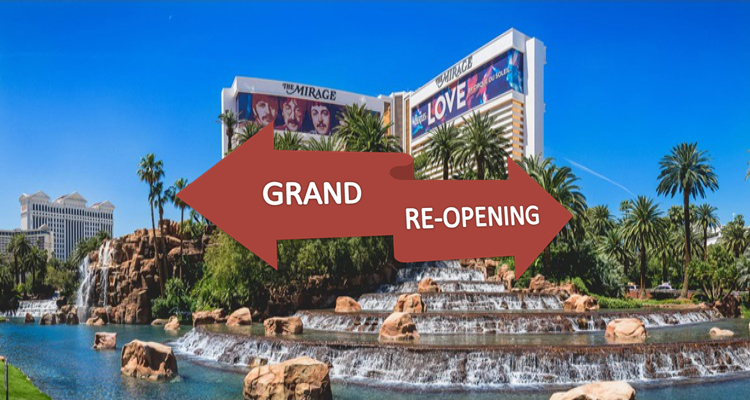 MGM Resorts announces Aug 27 reopening for Mirage on Las Vegas Strip: Park MGM remains closed