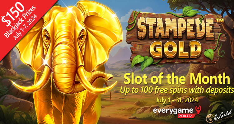 Everygame Poker Offers Free Spins on Stampede Gold & Triple Prizes in Blackjack Quest