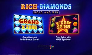 Playson adds new video slot Rich Diamonds: Hold and Win to Timeless Fruit Slots portfolio; launches September CashDays