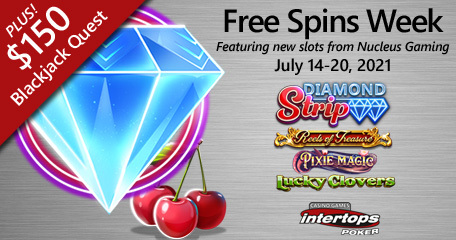 Intertops Poker announces new extra spins week