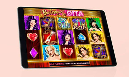 Microgaming announces the global launch of Dita Von Teese branded online slot by Aurum Signature Studios