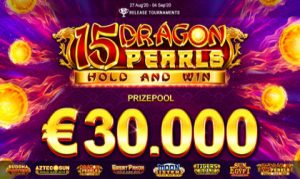 Booongo reveals new 15 Dragon Pearls online slot game: Special Release Tournament through Sept. 4