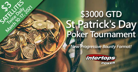 Intertops Poker to host special online poker tournament on St. Patrick’s Day